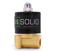 U.S. Solid Solenoid Valve - 1/4” Zinc-Alloy 12V DC Electric Water Valve, NBR Seal