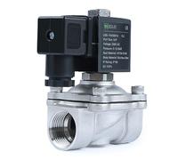 U.S. Solid Solenoid Valve Stainless Steel G 3/4" 220V AC Normally Closed NC 10 bar, Electric Valve for Water Air Diesel Kerosene Gasoline