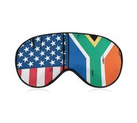 U.S. South Africa Fashion Sleep Mask Funny Eye Cover | Printed Novelty Soft Blindfold Sleeping Masks Blocks Light 8" X 4"