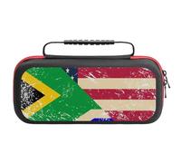 U.S. South Africa Vintage Flag Carrying Case Compatible with Switch Hard Travel Storage Bag with 20 Game Card Slots