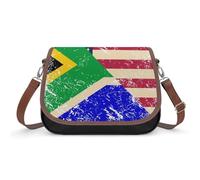 U.S. South Africa Vintage Flag Women's Hobos & Shoulder Bags Leather Crossbody Bag Waterproof Handbags Fashion Messenger Bags