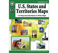 U.S. States and Territories Maps, Grades 5 - 8