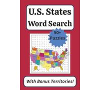 U.S. States Word Search Puzzle Book: 50+ Puzzles with Bonus Territories