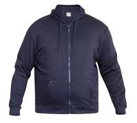 U.S Trading Cantor Duke Rockford Heavy Weight Zip Through Hooded Sweatshirt (UK, Alpha, 3XL, Regular, Regular, Navy)