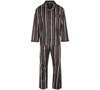 U.S Trading Champion Brushed Cotton Warm Cosy Pyjama Sets Nightwear (UK, Alpha, L, Regular, Regular, Kingston Pyjama Red Stripe)