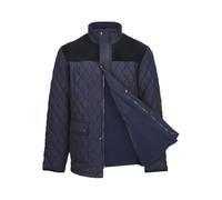U.S Trading Champion Mens Lewis Country Estate Quilted Fleece Coat (UK, Alpha, M, Regular, Regular, Navy)