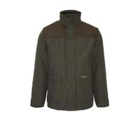 U.S Trading Champion Mens Lewis Country Estate Quilted Fleece Coat (UK, Alpha, XXL, Regular, Regular, Olive)