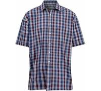 U.S Trading Champion Mens Whitby Short Sleeved Country Shirt, Sizes Medium-5XL, Red/Blue/Navy (UK, Alpha, M, Regular, Regular, Red)