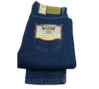 U.S Trading Duke Boston Jeans Blue and Black Men's Kingsize Regular Fit Straight Leg Jeans