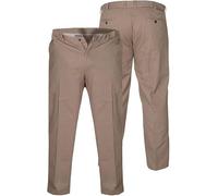 U.S Trading Duke Mens Kingsize Bruno D555 Stretch Chino Trousers (UK, Waist & Inseam, 50, 29, Stone)