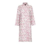 U.S Trading Eleanor Paris Champion Blue Sea Women's Nightdress, Ladies Long sleeve Floral Pattern Warm Cosy Cotton Night dress (Pink, 24-26)