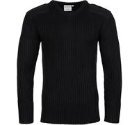 U.S Trading Fort Military/Security Style Pullover Crew Neck and V-Neck (UK, Alpha, XXL, Regular, Regular, Black V-Neck)