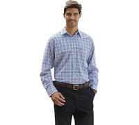 U.S Trading Mens Champion Country Casual Style Long Sleeve Shirts (UK, Alpha, L, Lyndhurst Blue)