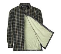 U.S Trading Mens Champion Warm Country Fleece Lined Padded Check Long Sleeve Winter Shirt (UK, Alpha, L, Regular, Regular, Sherborne Green)