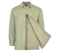 U.S Trading Mens Champion Warm Country Fleece Lined Padded Check Long Sleeve Winter Shirt (UK, Alpha, M, Regular, Regular, Cartmel Stone)