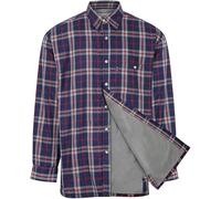 U.S Trading Mens Champion Warm Country Fleece Lined Padded Check Long Sleeve Winter Shirt (UK, Alpha, XL, Regular, Regular, Stroud Blue)