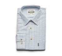 U.S Trading Men's Classic Checkered Tattersall Country Style Long Sleeved Champion Shirt (UK, Alpha, M, Regular, Regular, Blue)