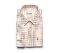 U.S Trading Men's Classic Checkered Tattersall Country Style Long Sleeved Champion Shirt (UK, Alpha, M, Regular, Regular, Red)