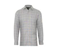 U.S Trading Men's Classic Checkered Tattersall Country Style Long Sleeved Champion Shirt (UK, Alpha, XL, Regular, Regular, York Brown)