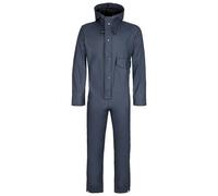 U.S Trading Men's Flex Waterproof Coverall - 320 - Studded chest pockets - Elasticated back - Concealed studs - Back pocket - 210gsm poly/cotton (Navy, Medium)