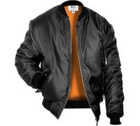 U.S Trading Mens Kingsize MA1 Biker Security Padded Military Flight Bomber Jacket S-5XL (UK, Alpha, XXL, Regular, Regular, Black)