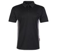 U.S Trading Tuffstuff 131 Elite Polo Shirt, Lightweight Breathable Polyester, Quick-Drying, Moisture-Wicking Business Shirt (UK, Alpha, S, Regular, Regular, Black)