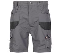 U.S Trading Tuffstuff 827 Men's Elite Work Shorts, Ripstop Fabric, Multi-Pocket Workwear Shorts (UK, Waist, 32, Regular, Regular, Grey)