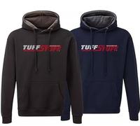 U.S Trading TuffStuff - Hendon Hoodie Logo - Work Hoodies For Men - Mens Clothing - Durable Work Wear - Comfortable Mens Hoodies - Hooded Pullover (UK, Alpha, S, Regular, Regular, Navy)