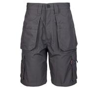 U.S Trading Tuffstuff Men's Enduro Work Shorts, Ripstop Fabric, Triple-Stitched Seams, Cargo Style, Multi Pocket Summer Work Shorts (UK, Waist, 46, Regular, Regular, Grey)