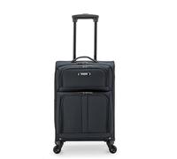 U.S. Traveler Anzio Softside Expandable Spinner Luggage, Dark Grey, Checked-Large 30-Inch, Anzio Softside Expandable Spinner Luggage