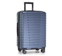 U.S. Traveler Boren Expandable Hardside Rugged Travel Luggage with 8 Spinner Wheels, Slate Blue, Checked-Medium 26-Inch