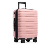 U.S. Traveler Boren Polycarbonate Hardside Rugged Travel Suitcase Luggage with 8 Spinner Wheels, Aluminum Handle, Pink, Carry-on 22-Inch, USB Port, Boren Polycarbonate Hardside Rugged Travel Suitcase