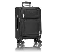 U.S. Traveler Rio Lightweight Softside Rolling Carry-on Suitcase, 4-Wheel, Black, 4-Wheel Single, U.s. Traveler Rio Lightweight Softside Rolling Carry-on Suitcase