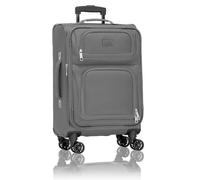 U.S. Traveler Rio Lightweight Softside Rolling Carry-on Suitcase, Light Gray, 4-Wheel Set, U.s. Traveler Rio Lightweight Softside Rolling Carry-on Suitcase