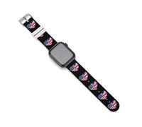 U.S. UK Heart Flag Compatible with IWatch Series Silicone Strap Smartwatch Replacement Bands 38mm/40mm