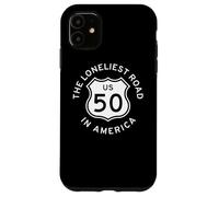 U.S. US ROUTE 50 HIGHWAY ROAD SIGN LONELIEST ROAD IN AMERICA Case for iPhone 11