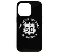 U.S. US ROUTE 50 HIGHWAY ROAD SIGN LONELIEST ROAD IN AMERICA Case for iPhone 13 Pro