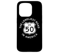 U.S. US ROUTE 50 HIGHWAY ROAD SIGN LONELIEST ROAD IN AMERICA Case for iPhone 15 Pro