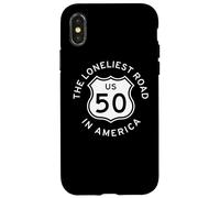 U.S. US ROUTE 50 HIGHWAY ROAD SIGN LONELIEST ROAD IN AMERICA Case for iPhone X/XS