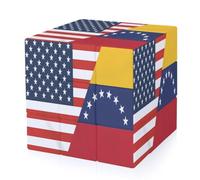 U.S. Venezuela Flag 3-D Puzzles Magic Twist Cube