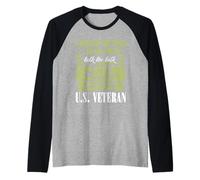 U.S. Veteran - I Walked The Walk So You Could Talk The Talk Raglan Baseball Tee