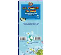 U.S. Virgin Islands Dive & Adventure Guide Franko Maps Waterproof Map