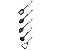 U.saf 5pc Nylon Utensil/Cutlery Tools Safe Set with Non-Slip Grip, High-Heat Resistant & Non-Stick Cookware Safe Set, Best Kitchen Tool Gadget