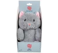 U.saf A Tale of Tails Grey Cat Hottie Winter Warmer Adorable Pet-Themed Microwaveable Heat Pad for Cold Evenings Cosy Comfort and Thoughtful Gift Giving for Cat Lovers