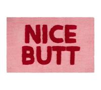 U.saf Bathroom Collection Bath Mat Nice Butt Design Soft Absorbent Non Slip Funny Slogan Bathmat for Modern Bathrooms