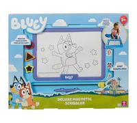 U.saf Bluey Deluxe Magnetic Scribbler Drawing Board Large Area Stylus Stampers Mess Free Play Carry Handle 38x48x4cm
