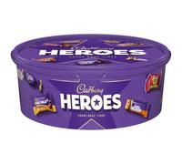 U.saf Cadbury Heroes Tub Assorted Chocolates 550g Sharing Size Iconic Christmas, Gift since 1999 Family Friends Sweet Treats