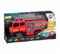 U.saf Power Fire Engine Big City Vehicle Toy Lights Sounds 2 AA Batteries Included 15x29.5x12.5cm Kids Gift