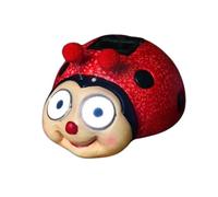 U.saf Solar Ladybird Ornament Solar-Powered Garden Light & Decorative Ladybug Statue for Patios, Lawns, Walkways & Outdoor Spaces