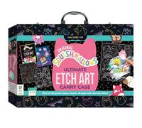 U.saf Squishmallows Ultimate Etch Art Carry Case 24 Panels Stylus Stencils 26.7x37.4x5.5cm Creative Craft Kit